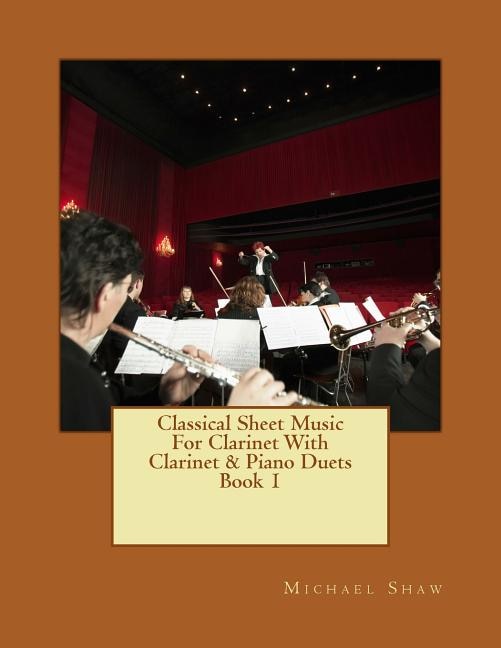 Front cover_Classical Sheet Music For Clarinet With Clarinet & Piano Duets Book 1