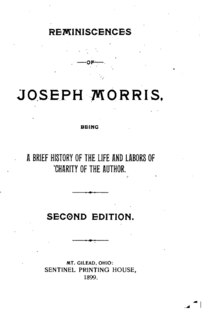 Couverture_Reminiscences of Joseph Morris