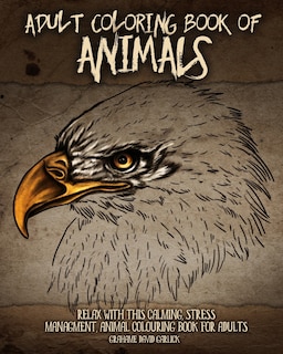 Front cover_Adult Coloring Book Of Animals