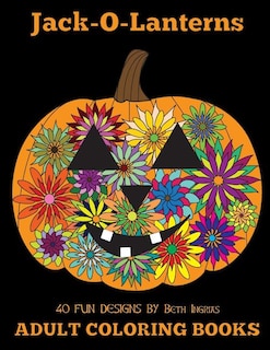 Front cover_Adult Coloring Books: Jack-O-Lanterns