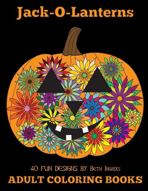 Front cover_Adult Coloring Books: Jack-O-Lanterns