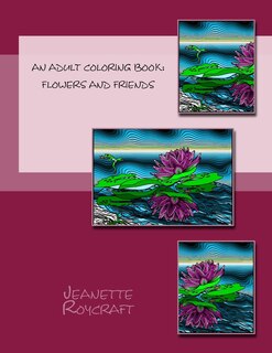 Couverture_An Adult Coloring Book: Flowers and Friends