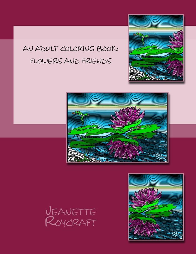 Couverture_An Adult Coloring Book: Flowers and Friends