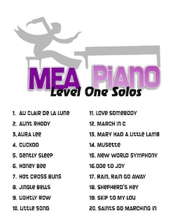 Couverture_MEA Piano Level One Solos