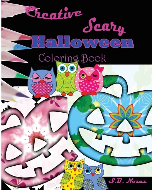 Front cover_Creative Scary Halloween Coloring Book