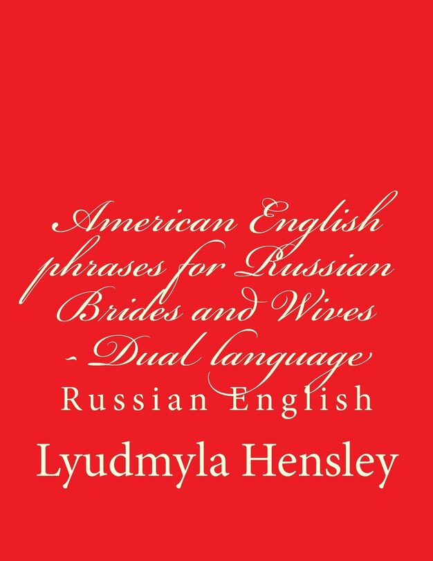 Front cover_American English phrases for Russian Brides and Wives - Dual language Russian English