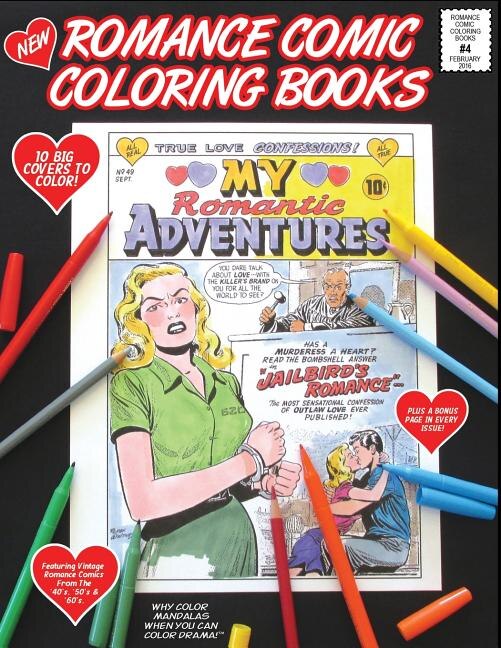 Front cover_Romance Comic Coloring Book #4