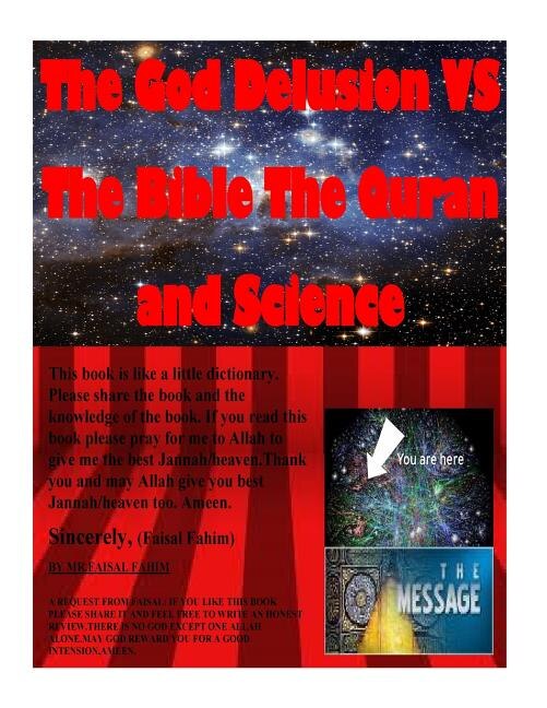 Front cover_The God Delusion VS The Bible The Quran and Science