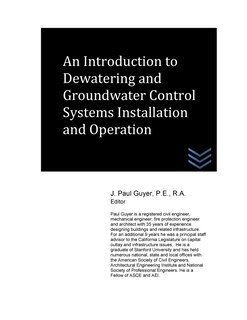 Couverture_An Introduction to Dewatering and Groundwater Control Systems Installation and O