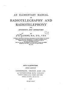Couverture_An Elementary Manual of Radiotelegraphy and Radiotelephony