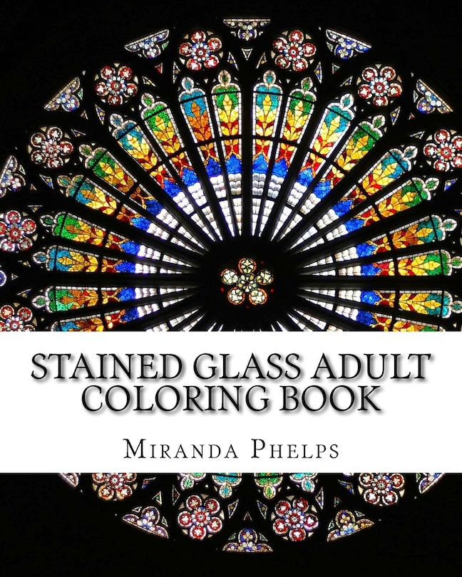 Front cover_Stained Glass Adult Coloring Book