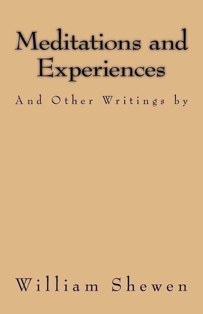 Front cover_Meditations and Experiences