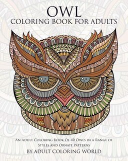 Front cover_Owl Coloring Book For Adults