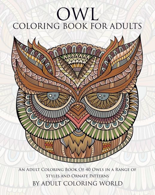 Front cover_Owl Coloring Book For Adults