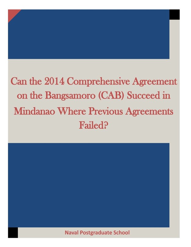 Couverture_Can the 2014 Comprehensive Agreement on the Bangsamoro (CAB) Succeed in Mindanao Where Previous Agreements Failed?
