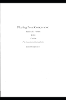 Front cover_Floating Point Computation