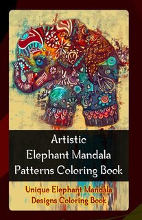 Front cover_Artistic Elephant Mandala Patterns Coloring Book