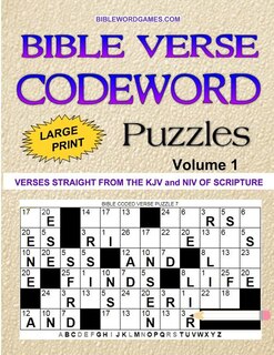 Front cover_Bible Verse Codeword Puzzles Vol.1