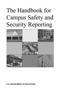 Couverture_The Handbook for Campus Safety and Security Reporting