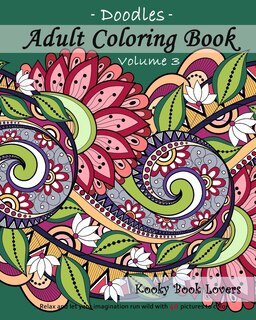 Front cover_Adult Coloring Book - Doodles, Volume 3