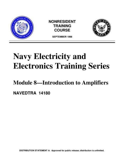 Couverture_The Navy Electricity and Electronics Training Series Module 08 Introduction To A