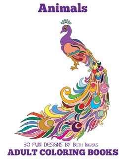 Front cover_Adult Coloring Books: Animals