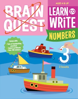 Front cover_Brain Quest Learn to Write: Numbers