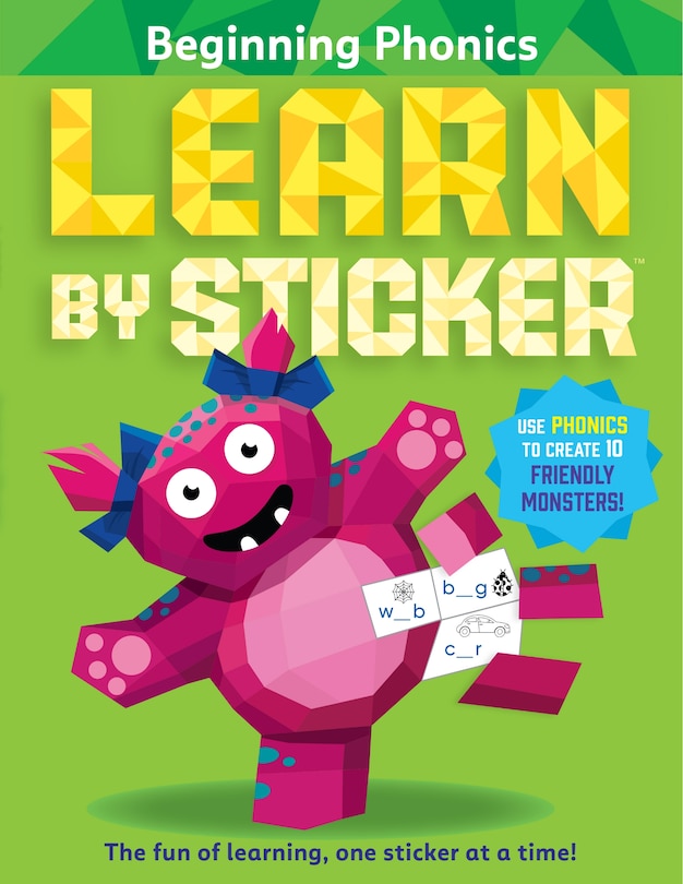 Front cover_Learn by Sticker: Beginning Phonics