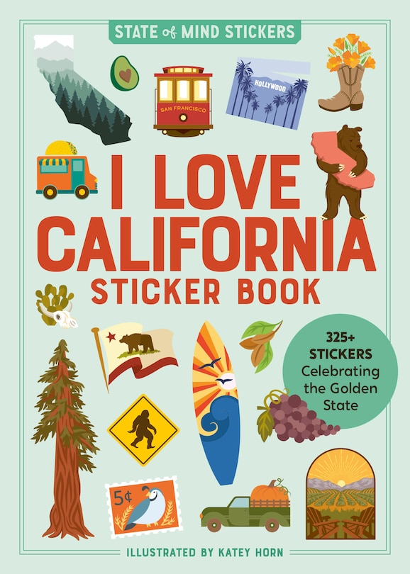 Couverture_I Love California Sticker Book