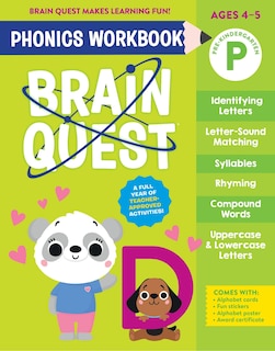 Couverture_Brain Quest Phonics Workbook: Pre-Kindergarten