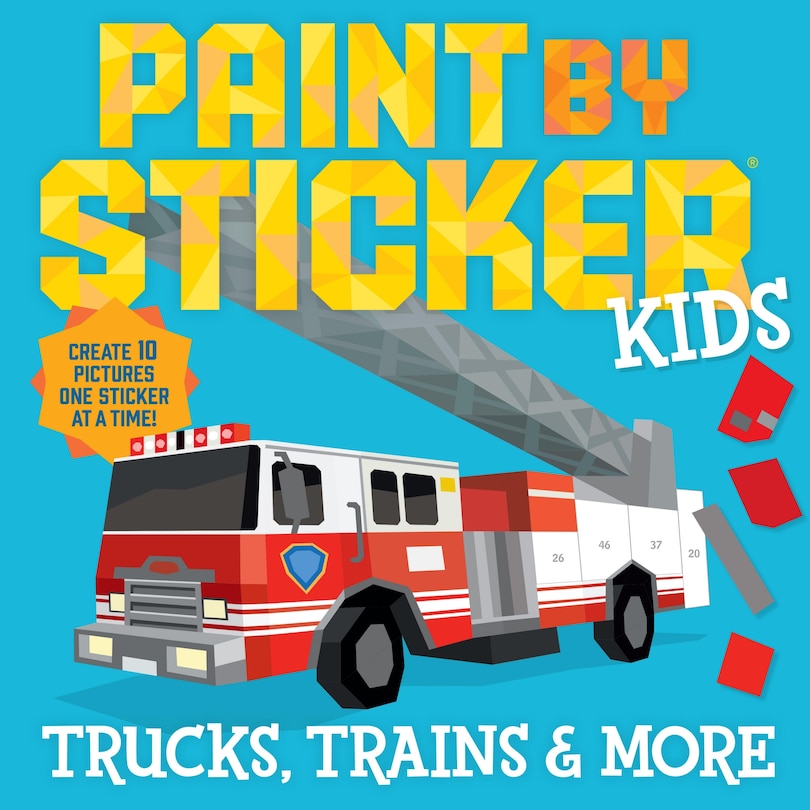 Front cover_Paint by Sticker Kids: Trucks, Trains & More