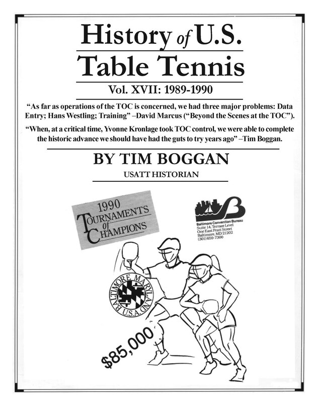 Front cover_History of U.S. Table Tennis Volume 17