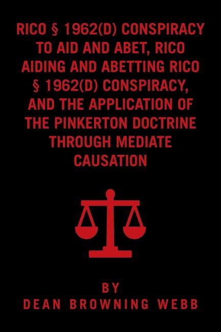 Couverture_RICO Conspiracy Law and the Pinkerton Doctrine