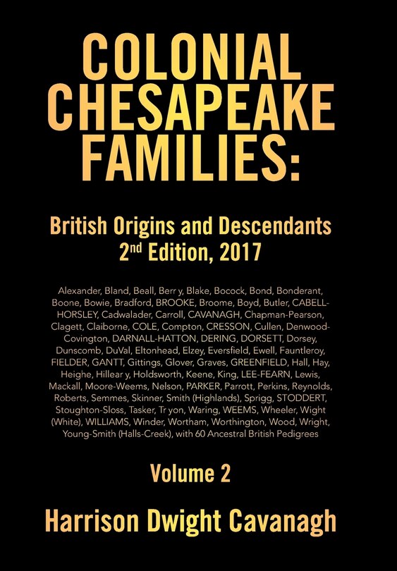 Front cover_Colonial Chesapeake Families