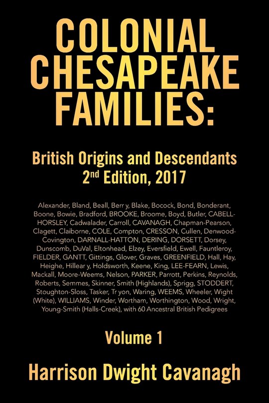 Front cover_Colonial Chesapeake Families