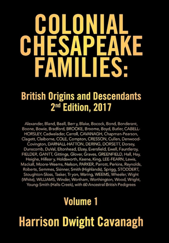 Front cover_Colonial Chesapeake Families