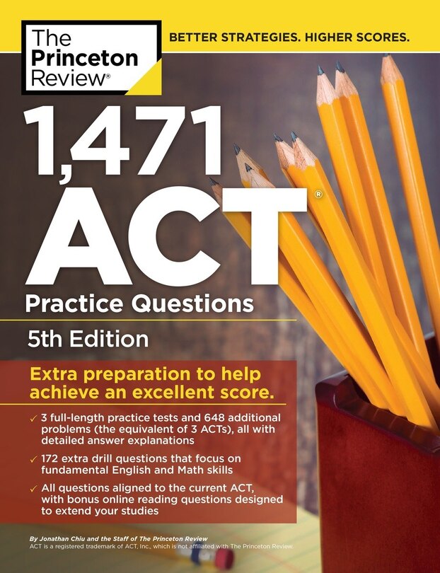 Couverture_1,471 Act Practice Questions, 5th Edition