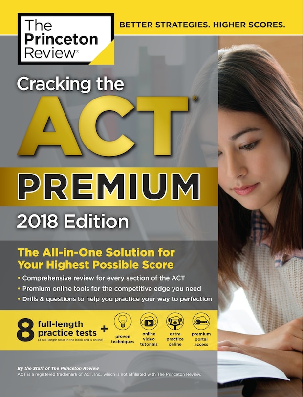 Front cover_Cracking The Act Premium Edition With 8 Practice Tests, 2018