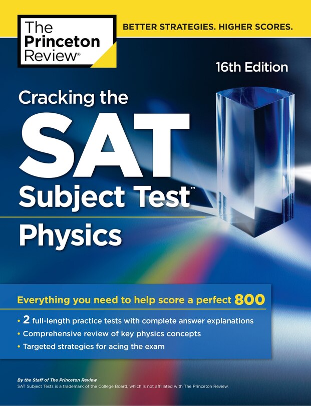 Couverture_Cracking The Sat Subject Test In Physics, 16th Edition