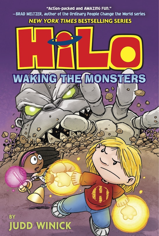 Front cover_Hilo Book 4: Waking the Monsters