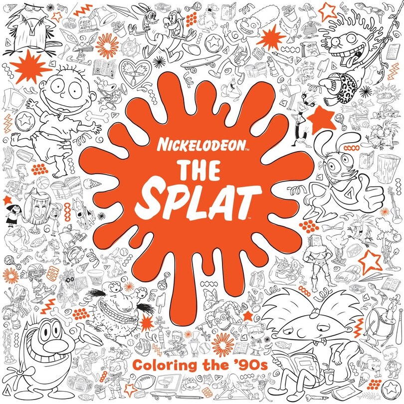 Front cover_The Splat: Coloring The '90s (nickelodeon)
