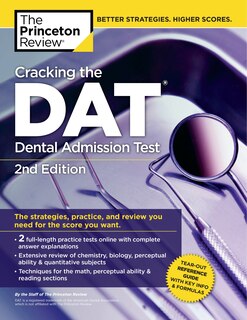 Front cover_Cracking The Dat (dental Admission Test), 2nd Edition