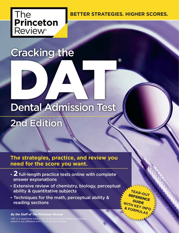Front cover_Cracking The Dat (dental Admission Test), 2nd Edition