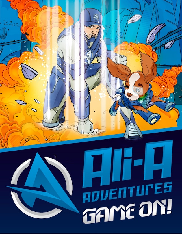 Front cover_Ali-a Adventures: Game On! The Graphic Novel