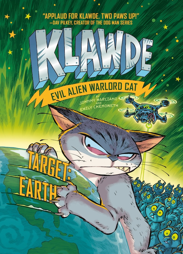 Front cover_Klawde: Evil Alien Warlord Cat: Target: Earth #4