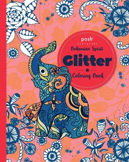 Front cover_Posh Glitter Coloring Book Bohemian Spirit