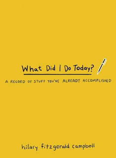Front cover_What Did I Do Today?