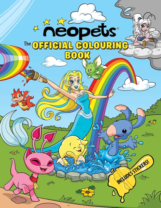 Front cover_Neopets: The Official Colouring Book