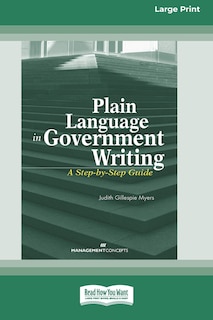 Front cover_Plain Language in Government Writing