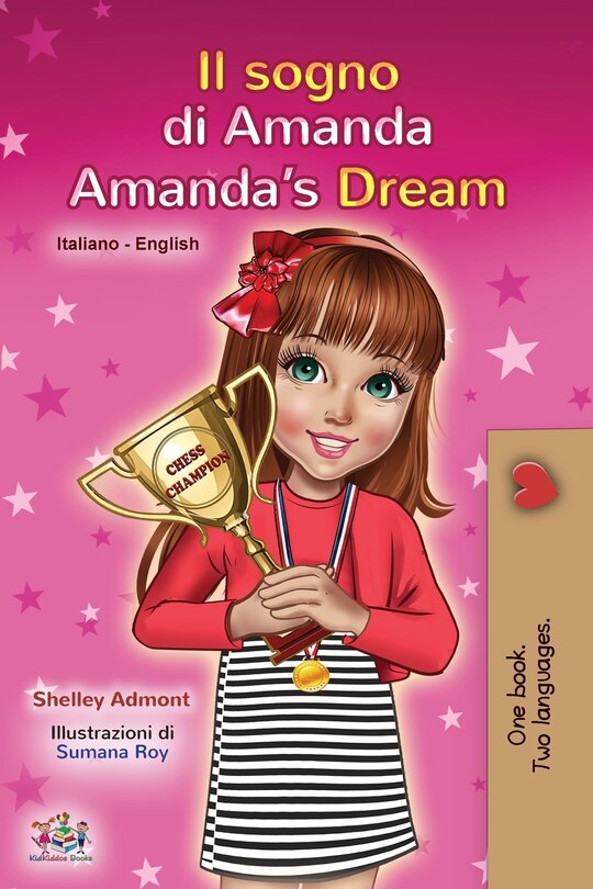 Front cover_Amanda's Dream (Italian English Bilingual Book for Kids)